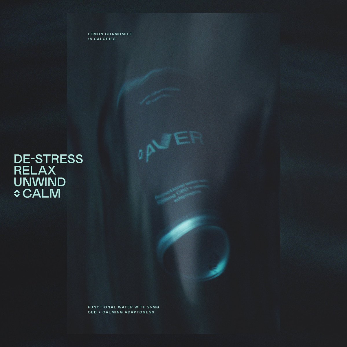 Point_LDN's tweet photo. Drink up, calm down. Recent work for new CBD brand, Aver. https://t.co/m7zMN2QSrK