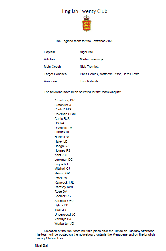 englishtwenty's tweet photo. The following have been selected for the long list for the England team in the Lawrence match on Wednesday. The final team selection will be made on Tuesday upon the conclusion of the Times. https://t.co/isD9qwohCi https://t.co/m1WqN74DGL
