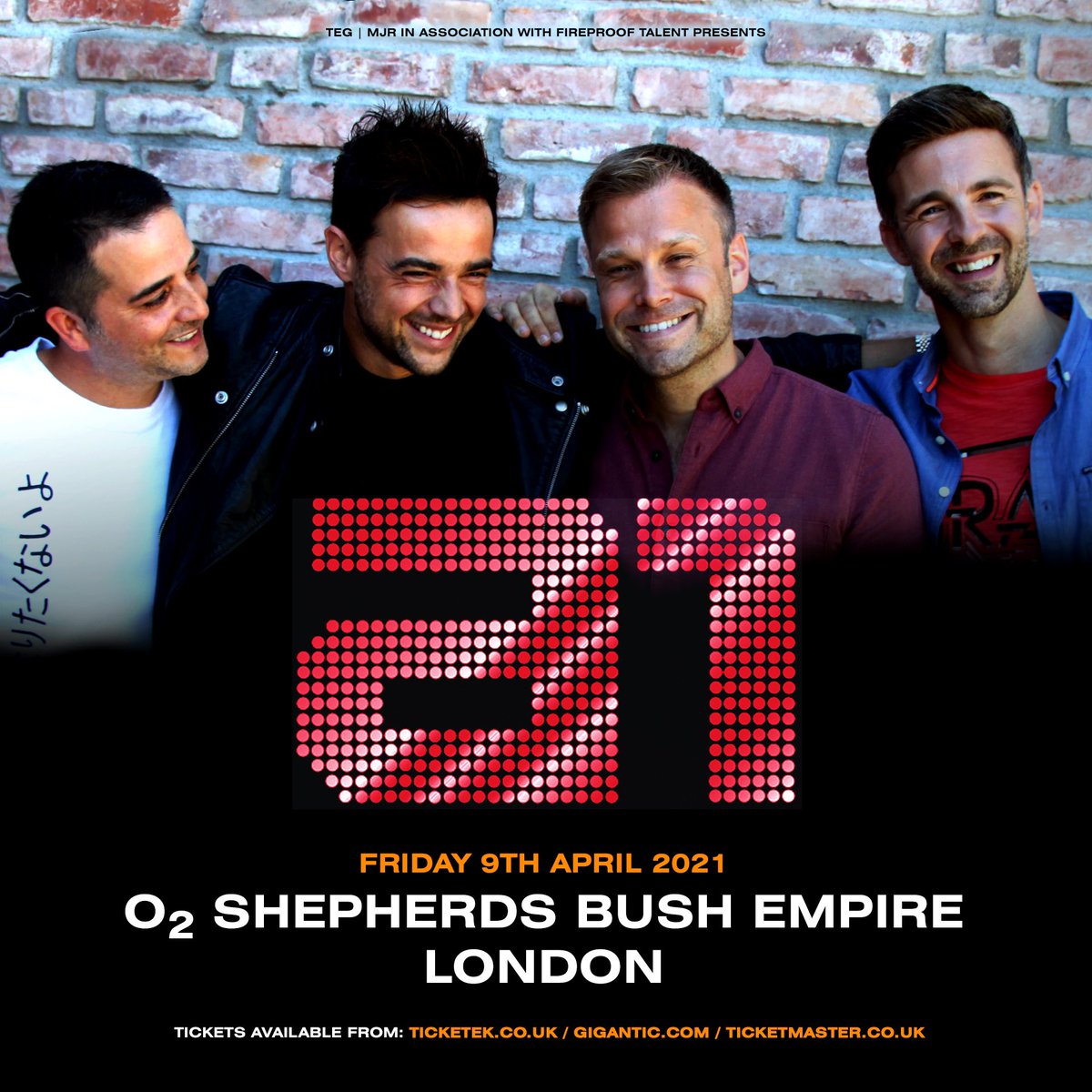 BIG NEWS 📢
We're excited to announce a headline show at O2 Shepherds Bush Empire in London next year! 
Tickets on sale Friday at 10AM 
bit.ly/A1London2021  🎟