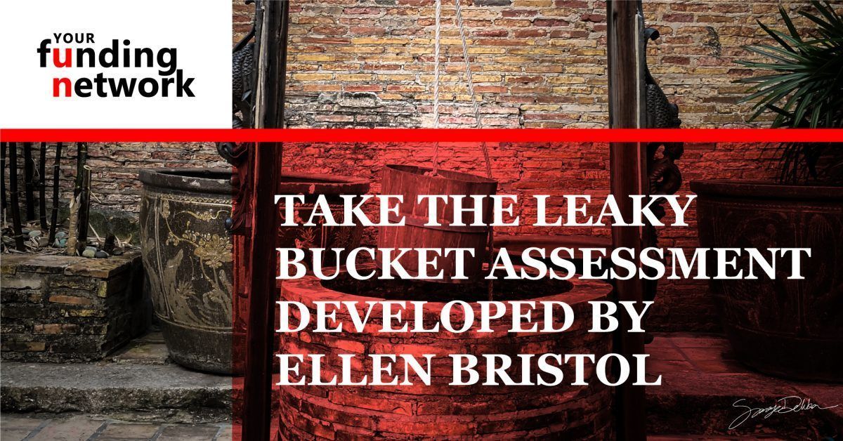 YourFundNet's tweet image. Where are you leaving money on the table in your fundraising efforts? Take the Leaky Bucket Assessment by Ellen Bristol to find out where your fundraising is springing a leak.
yourfundingnetwork.com/take-the-leaky…