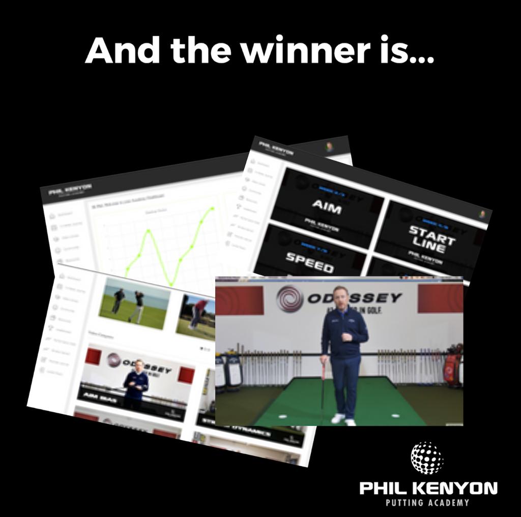 KenyonPutting's tweet photo. Thanks to everyone who entered Sunday nights competition for a free Phil Kenyon Putting Academy  Membership. 

The winner is Russell Warner.  

Congratulations!

#philkenyon #mikekanski #puttingsolutions #puttingelements #leesullivanputting #davidangelotti https://t.co/SmUJCPURKC
