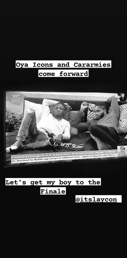 praisenelson_'s tweet photo. #letusgetlaycontothefinale
@itsLaycon @itz__praise
#icons #BBNaija #CARARMIES #TeamPraise #BBNaijialockdown2020 #XplicitBrand https://t.co/6YOOh7j4SR https://t.co/SyXfK8NY6E
