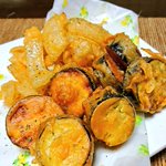 ナスさえもこの仕上がり!「オニオンリングの素」を使うとお野菜がザクザクに揚がると話題に!