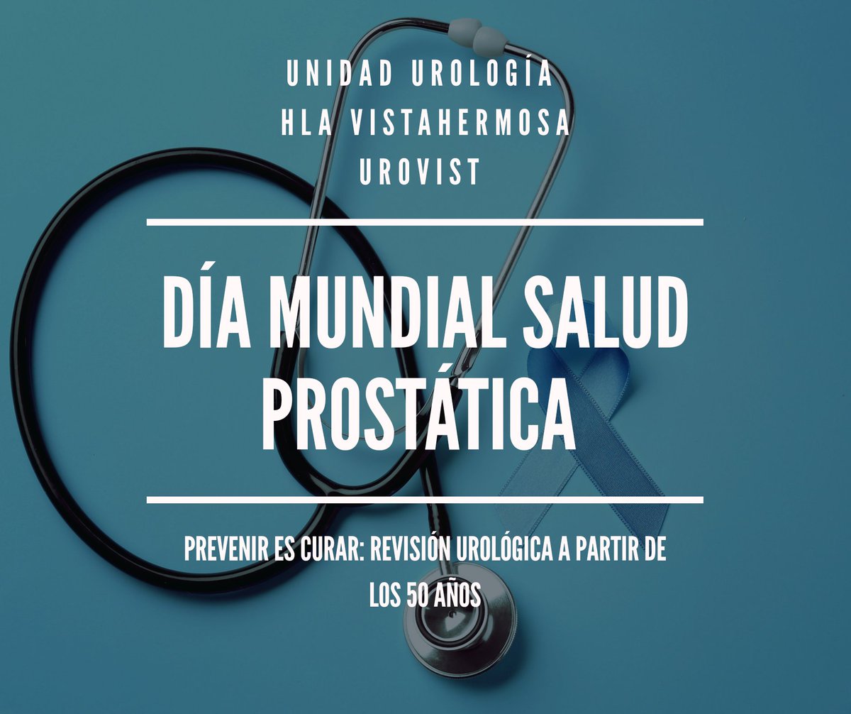 HlaVistahermosa's tweet photo. Hoy en el Día Mundial de la #saludprostatica desde Urovist, Unidad de Urología de HLA Vistahermosa, nos recuerdan la importancia de las revisiones urológicas para la prevención y el diagnóstico precoz de todas las enfermedades relacionadas favoreciendo así su tratamiento. https://t.co/eikd5MBinS