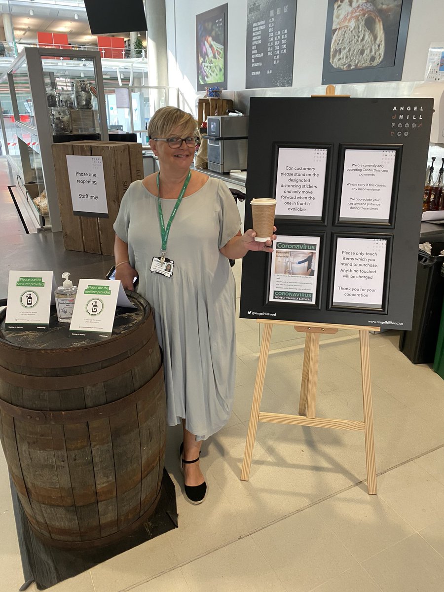 After being closed for 5 months, we are finally back open at <a href="/hackneycouncil/">Hackney Council</a> Our First coffee served to our very happy client. @AngelHillFood <a href="/jessey1965/">robert jessey</a> <a href="/RachelJay262/">Rachel Matthews</a> @ServestFoodCo