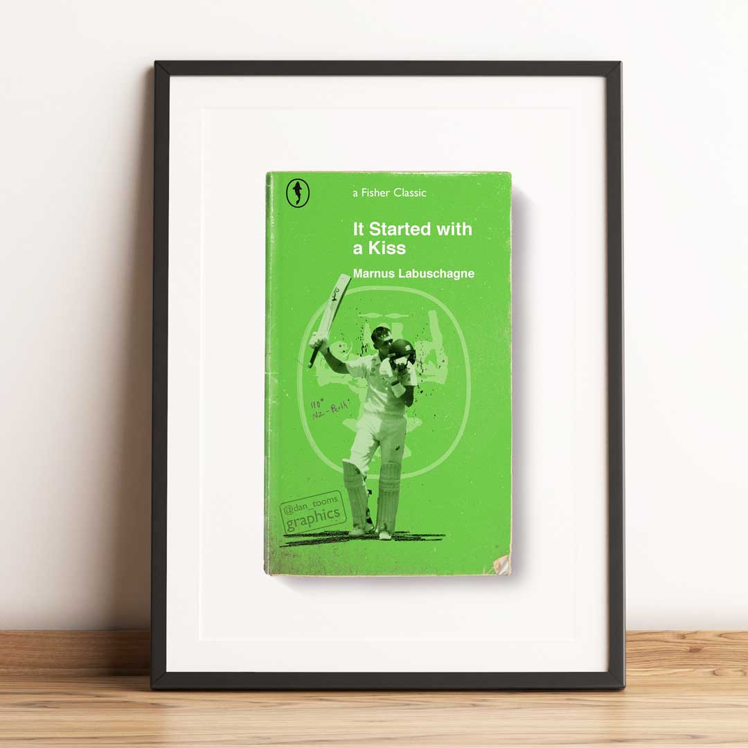 fisherclassics's tweet photo. Cracker photo I got from @collinsadam was of one of our faves in @marnus3cricket - his story continues to unfold. Thanks for gettting in touch @KinoDean 
Prints avaIlble via dm or at https://t.co/JSm2I6kocS #cricketdesign #fisherclassics #ENGvAUS https://t.co/Nw7oXq8naN