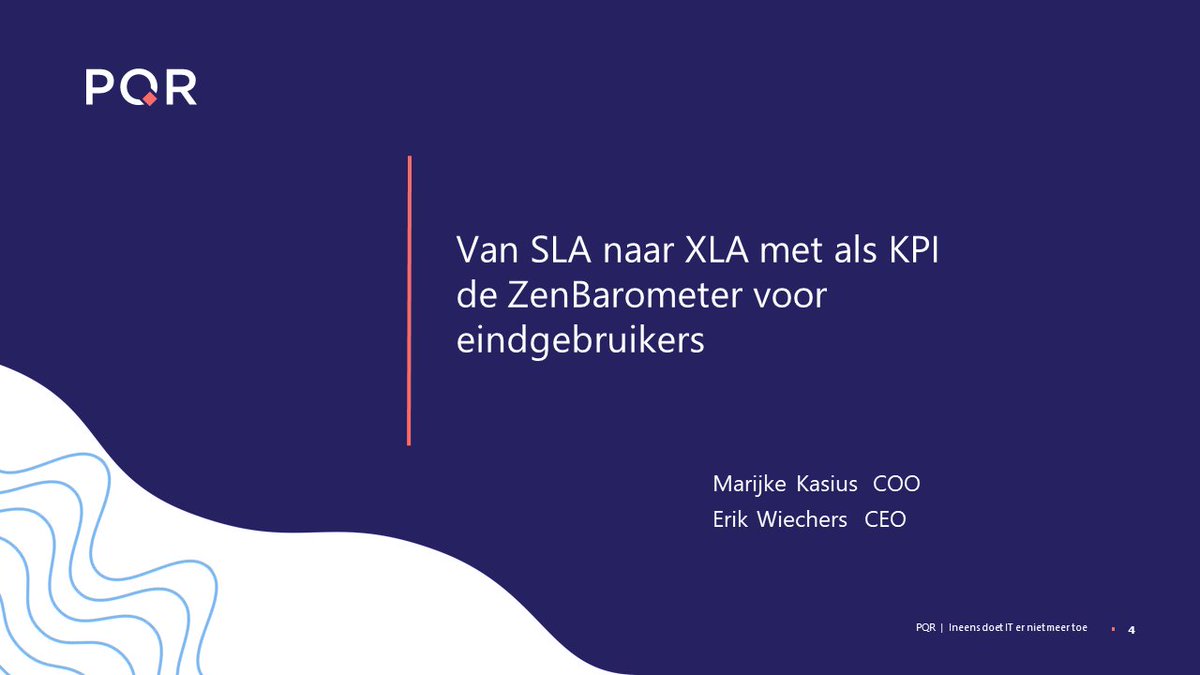 PQRnl's tweet image. Erik Wiechers en Marijke Kasius presenteren volgende week tijdens Service Management Congres @ictnieuws. Benieuwd naar hun verhaal? Aanmelden kan nog: hubs.ly/H0wfb9B0 

#pqr #rustmakers #managedservices #sla #xla