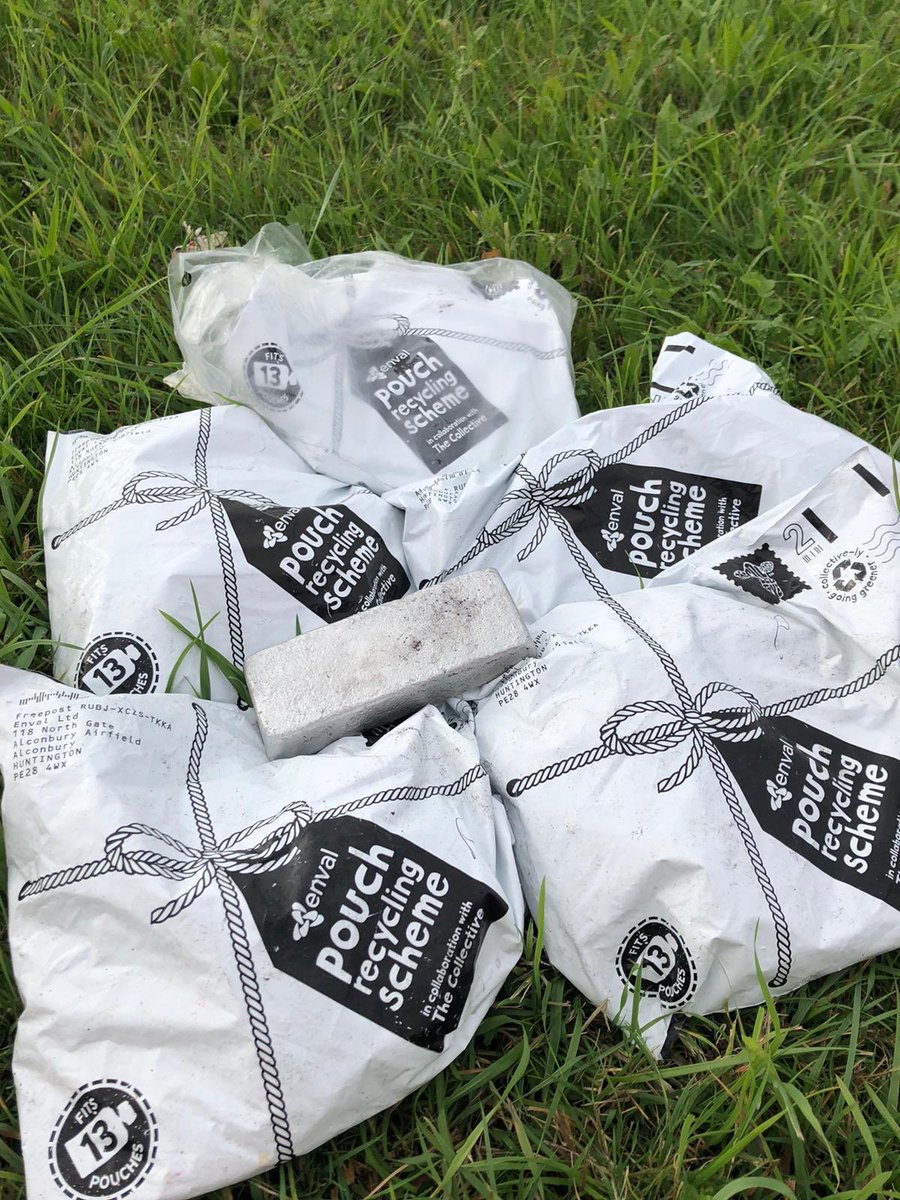 EnvalLtd's tweet photo. Good news! We have started receiving recycling bags with @collectivedairy Suckies pouches. Today they will be recycled and the aluminium in them will be recovered as an ingot (like the one in the photo), to be used again. #treatingplasticsbetter #realrecycling. https://t.co/QdqmyFaFqV