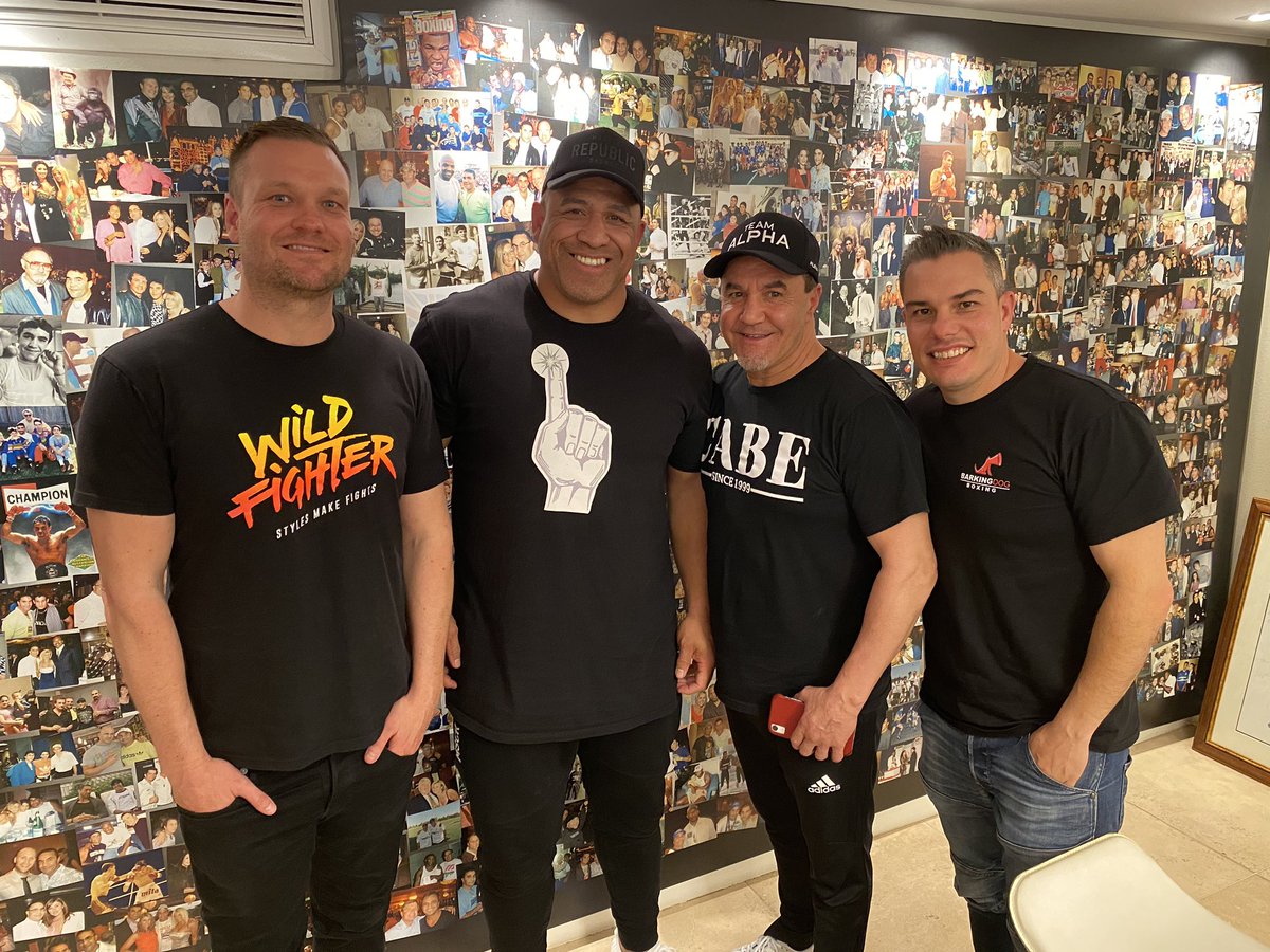 EightStanding's tweet photo. We had fun today catching up with Rugby League Legend and pro boxer John Hopoate! Stay tuned for the next episode of Standing Eight coming out this week! https://t.co/rO9cPTbd8y
