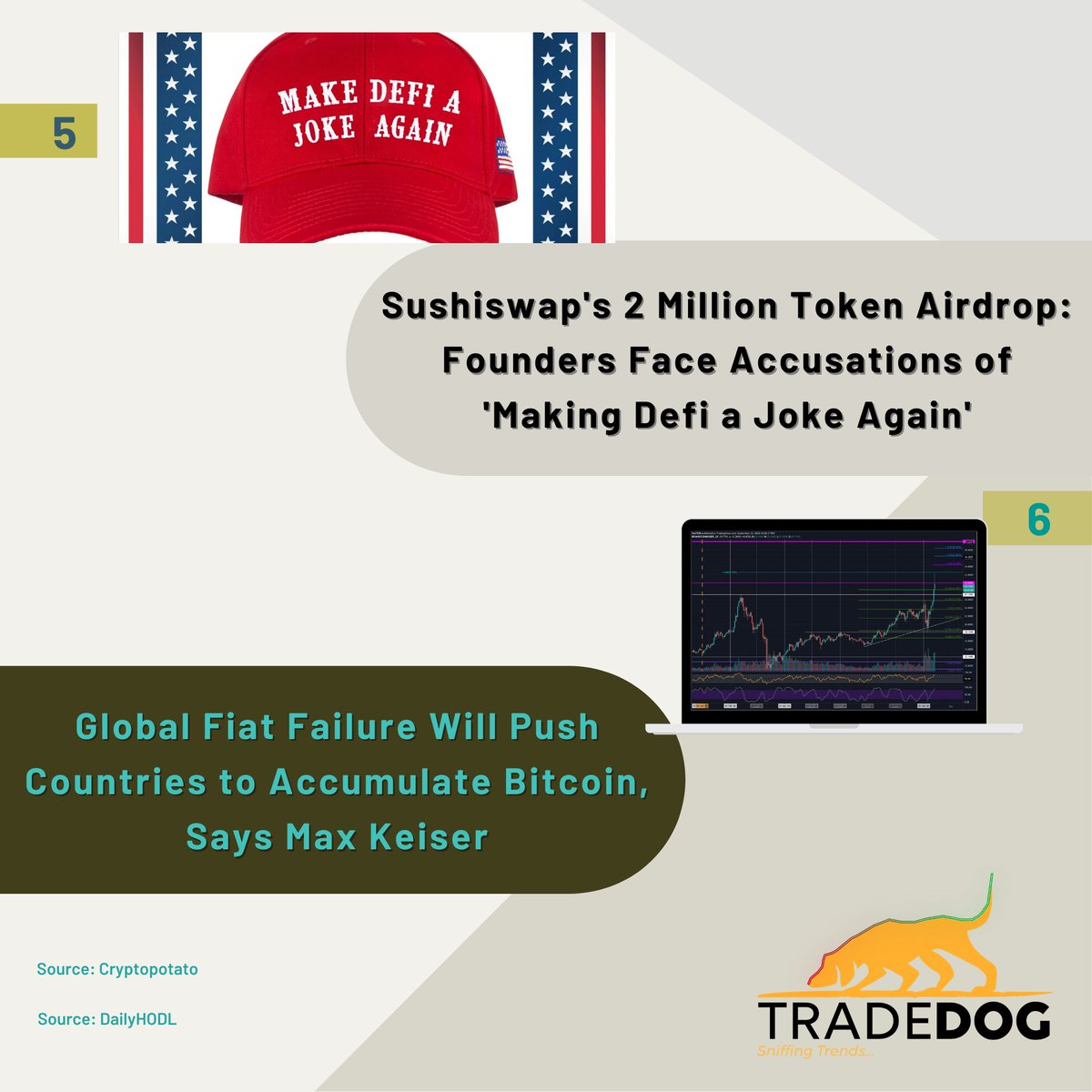 TradedogCrypto's tweet photo. Hey Guys!! Here are the #latestnews ๐ฉโ๐ซand #latestupdates ๐ฐof the Crypto World......Stay Updated with TradeDOG's "Crypto - In the Know๐ฅ๐".
#tradedognews
#cryptointheknow
Follow us to get daily updates about the Cryptocurrency Industry and much more stuff๐.
#cryptonews https://t.co/TzEl5V5yxX