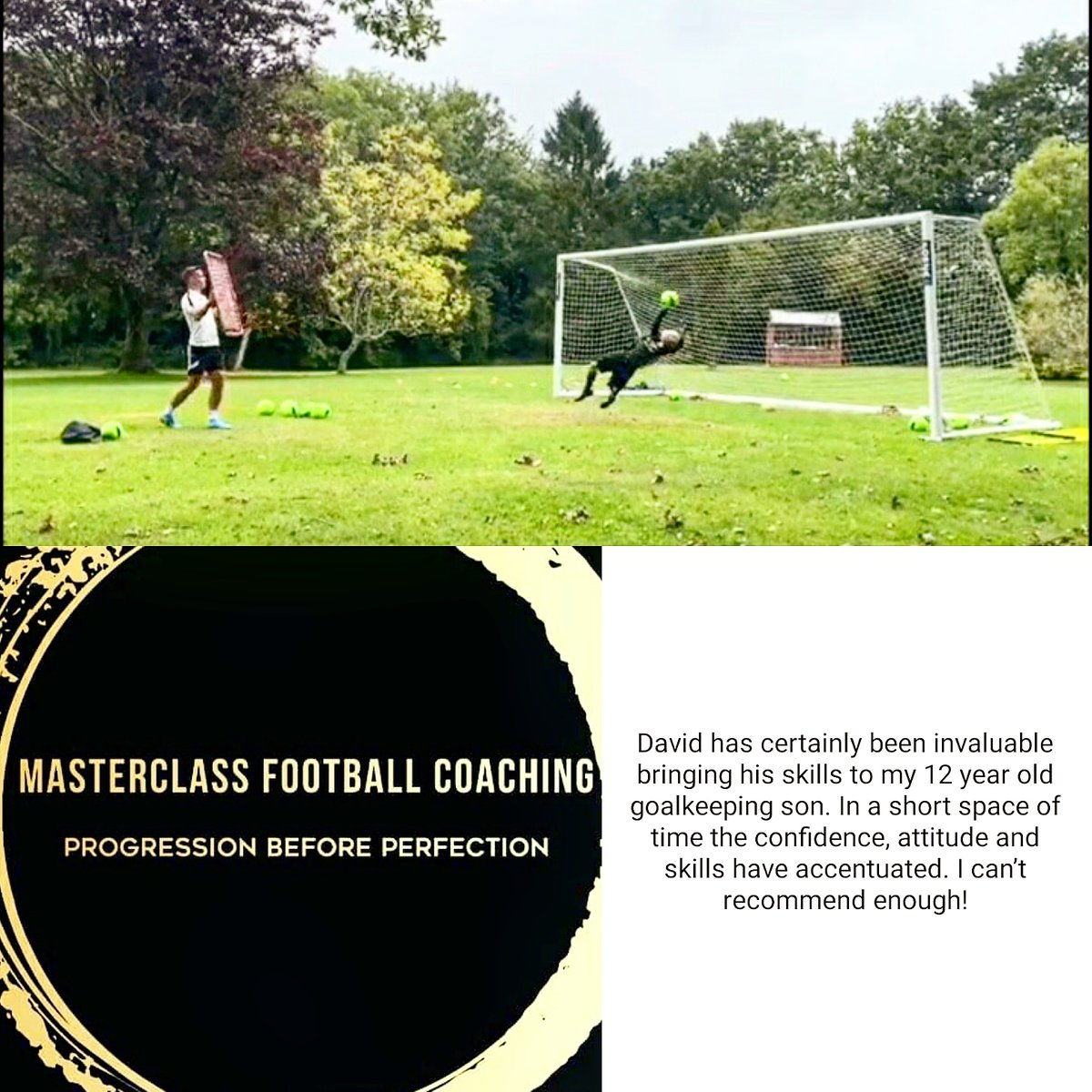 MasterclassFC's tweet photo. Another happy parent! Thanks @itsanna_101 😁
Message us know for your position specific 1 to 1, group training or team coaching
⚽️⚽️⚽️
#progressionbeforeperfection #instafootball #instasport #onetoone #goalkeeping https://t.co/Df8lBN7EM3
