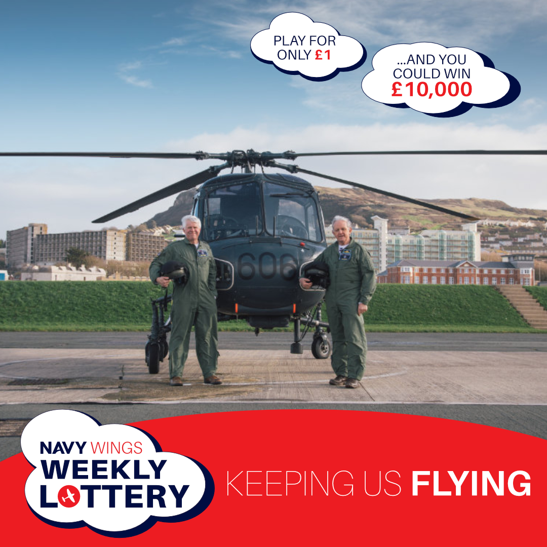 NavyWingsUK's tweet photo. Enter the Navy Wings Weekly Lottery and keep us flying. With a chance to win up to £10,000 every week, you can't afford to miss it! Visit https://t.co/O2vUnFO1Hw and start playing now. #heritage #fleetairarm #royalnavy #aircraft #fundrasining https://t.co/D983zHmLbV