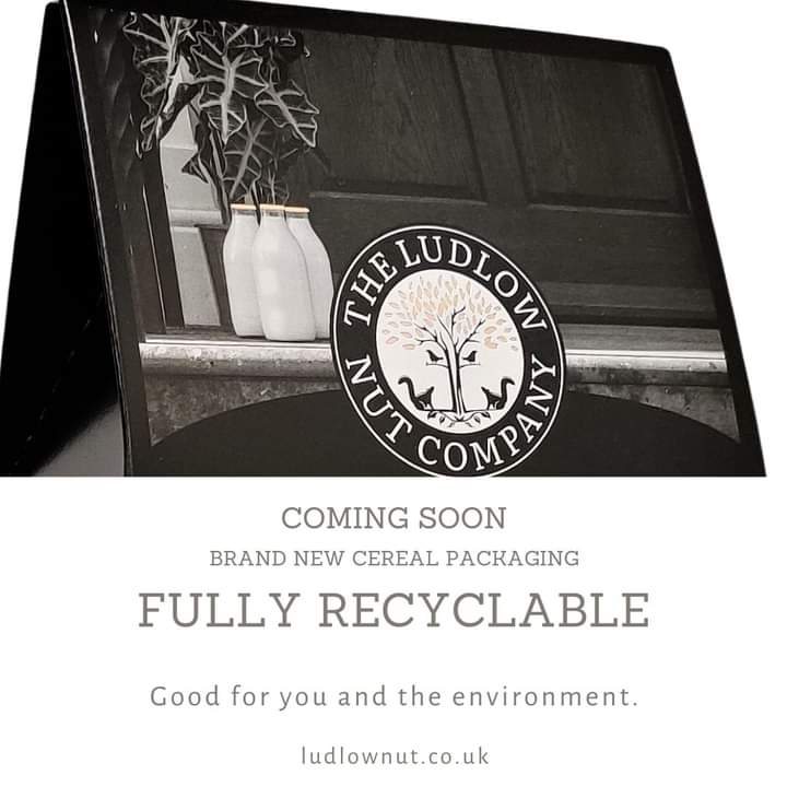 theludlownutco's tweet photo. C O M I N G S O O N...
Exclusive!!!
We are so excited to give you a peek at our brand new fully recyclable cereal packaging!
Not long to wait now...
#recyclable #recyclablepackaging #cereal #comingsoon #notlongnow #ludlow #doingourbit #goodfortheenvironment #goodforyou https://t.co/vUfe8KJIMG
