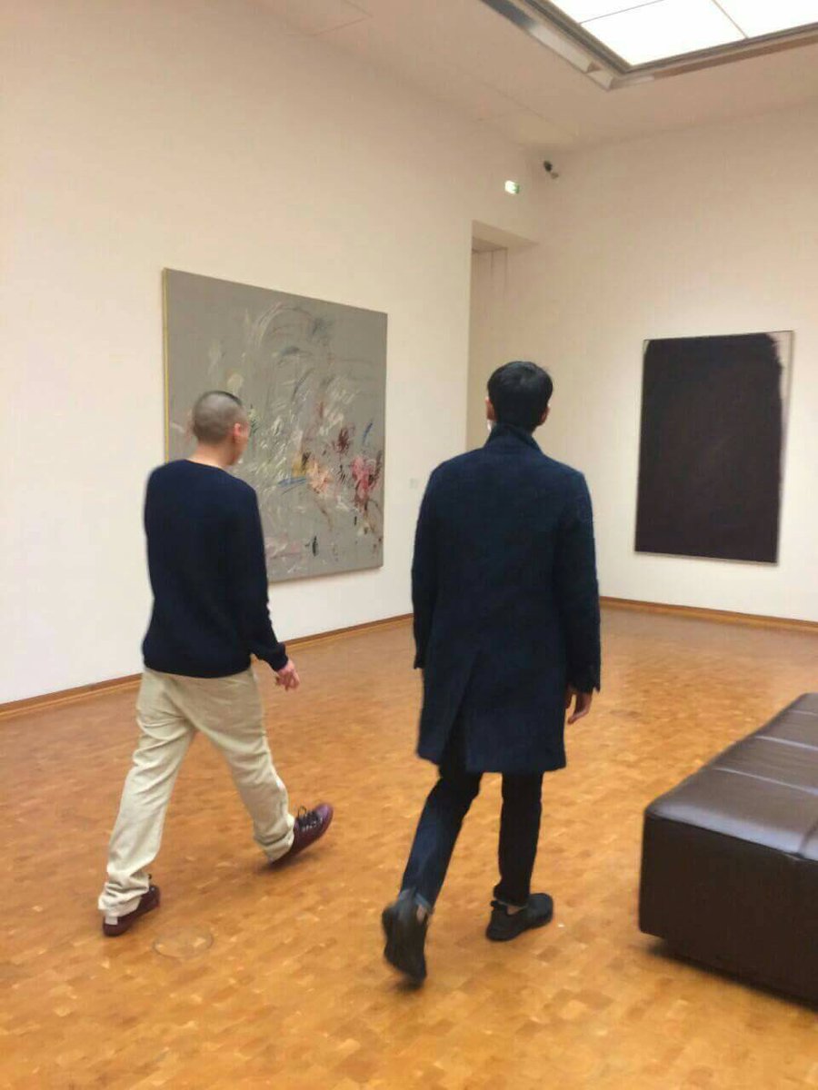 T.O.P visiting museums all around the world (cr. to the pictures)