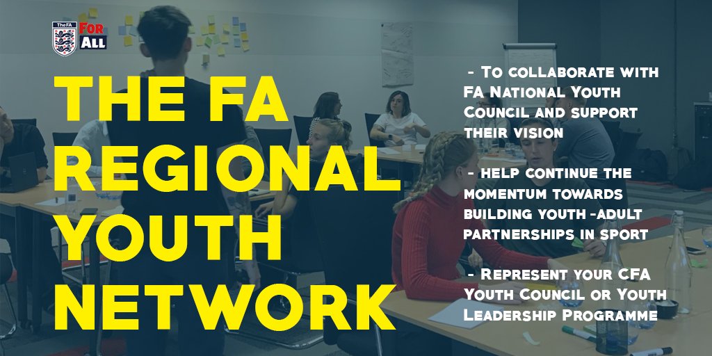 National YC | Deadline to submit your application for the Regional Youth Network is this Friday! 👀

Great opportunity for any current County Youth Council Members to be involved in!

The link to the application can be found here;
bit.ly/3hxtzEW

#RegionalYouthNetwork