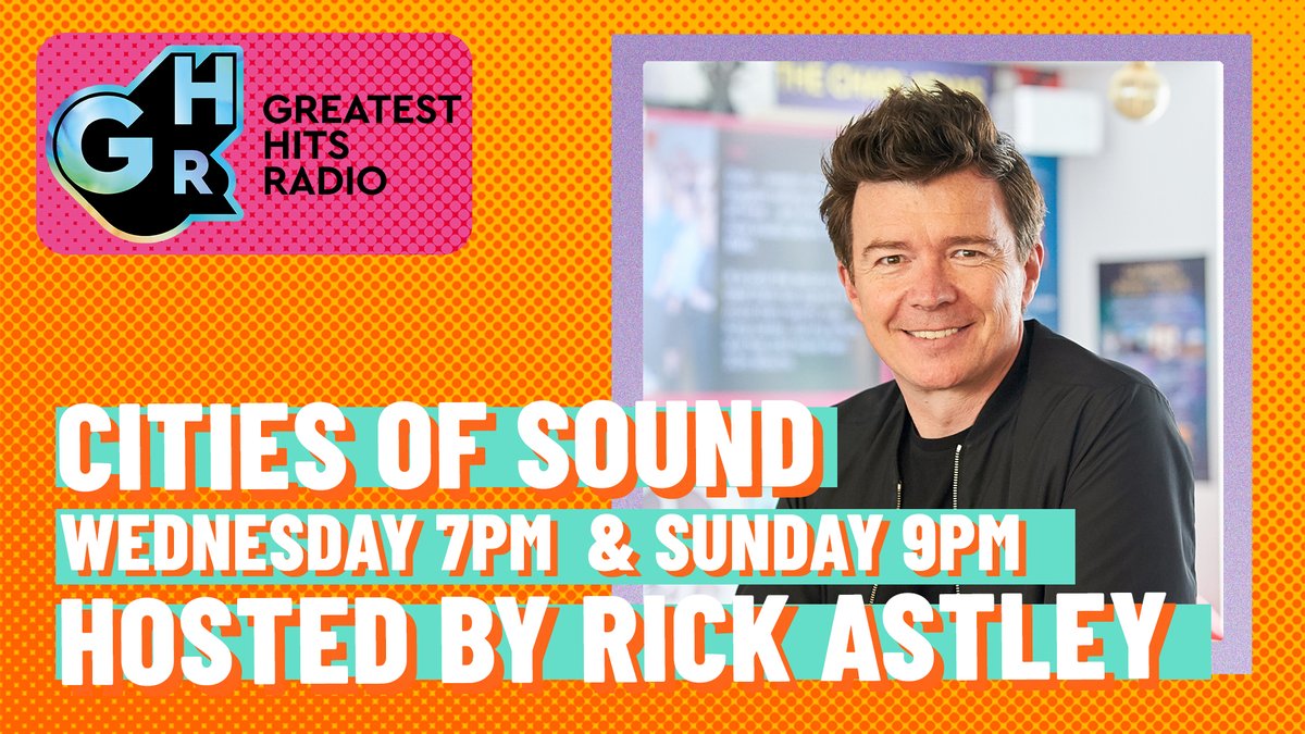 greatesthitsuk's tweet photo. We’re touring the UK and celebrating the music heritage of our towns and cities – from iconic venues to world-class artists.
Tonight on Cities of Sound we’re in Manchester. This week our host and guide is @rickastley!
Listen from 7pm 🔊
https://t.co/f4usI2H2dp #CitiesOfSound https://t.co/wVwwNnxes9