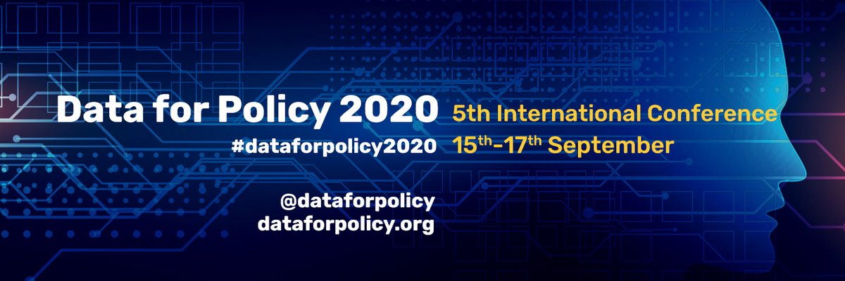 Data_and_Policy's tweet image. A short post previewing #DataforPolicy2020, which starts at 1300 UK today: bit.ly/35DxRIo @dataforpolicy #DataScience #datagovernance