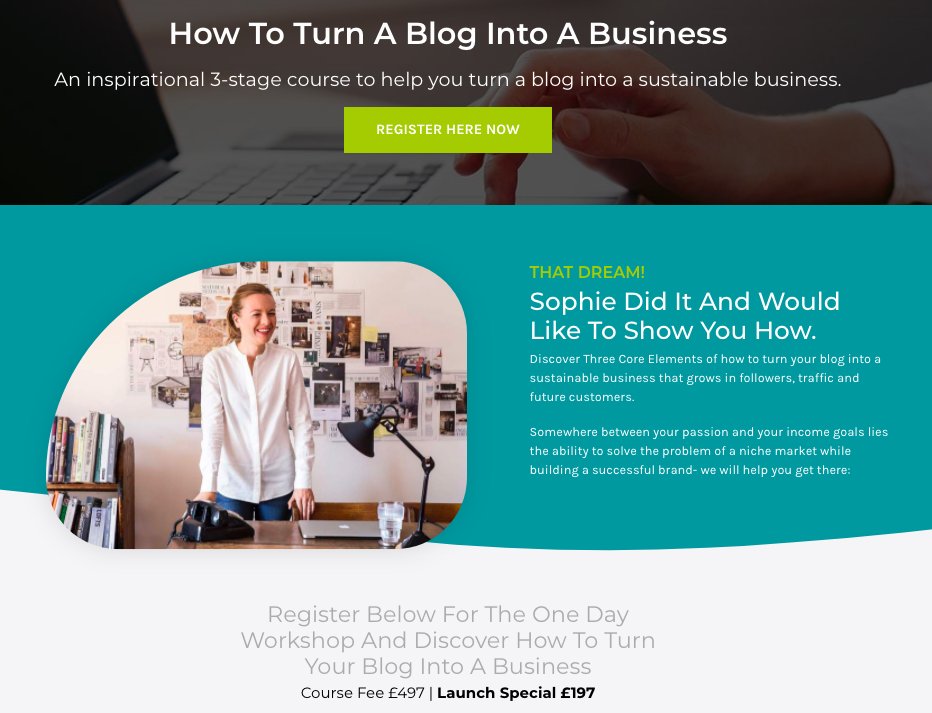 How To Turn A Blog Into A Business. An inspirational 3-Stage workshop. 19th October 2020 academyclass.com/how-to-turn-a-… Warehouse Home founder Sophie Bush will share her expert advice on how to turn even a basic blog into a sustainable business. #professionaldevelopment #Onlineclass