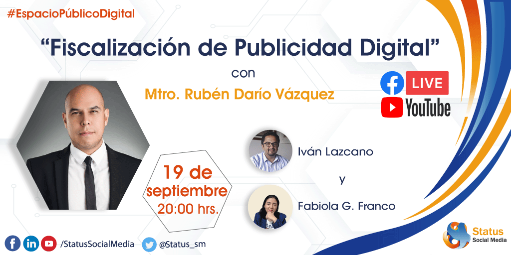 ProfIvanLazcano's tweet photo. Nos vemos en #EspacioPúblicoDigital este próximo Sábado junto a @FabyGfranco con un tema muy interesante 🤓 

 Únete: https://t.co/LVW03XmGay
 Míralo: https://t.co/WS9RwPp86r

#StatusSocialMedia https://t.co/L6DdfxYaGU