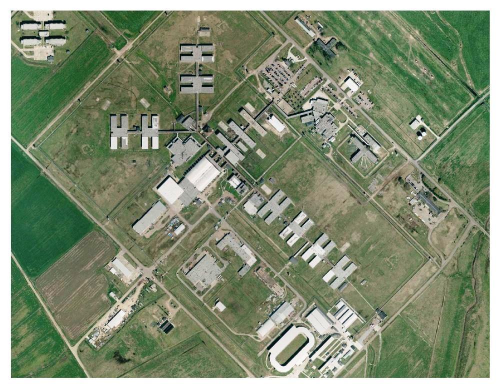 Aerial images of the re-education camp from which the above pictures were taken  #Xinjiang