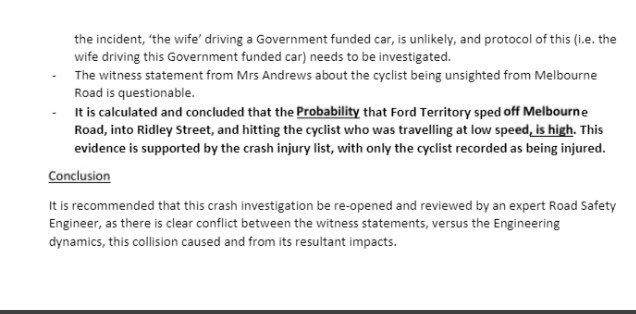 BREAKING NEWSWitness Claims Dan Andrews was seen driving his Government Vehicle below in photo ( UFO) wife in passenger seat crashing into a poor cyclist back in 2013.Government Space Force did not breath test HIM Stay Tuned
