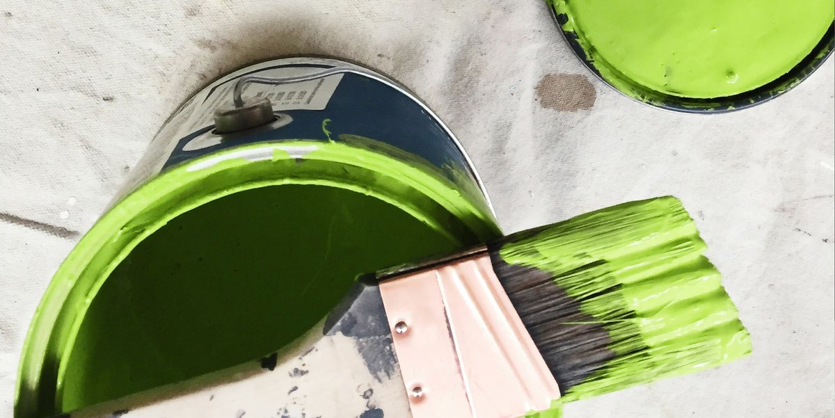 paintdotco's tweet photo. We're celebrating courage in creativity on #InternationalDotDay here at PAINT🟠CO!  Applying that first bit of paint is the first step to completely transforming a living space, so start as you mean to go on and make that first mark a bold one!

#Decorating #Painting #Paint #Pro https://t.co/spTpxEmFns