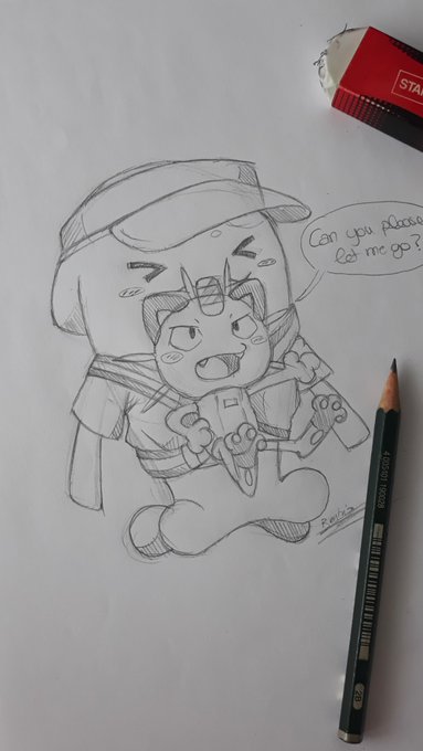 Sketching a funny idea I had but it didn't turn out how I wanted? #anipoke #ロケット団 #art 