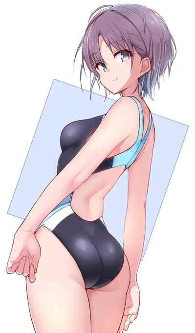 競泳水着透 