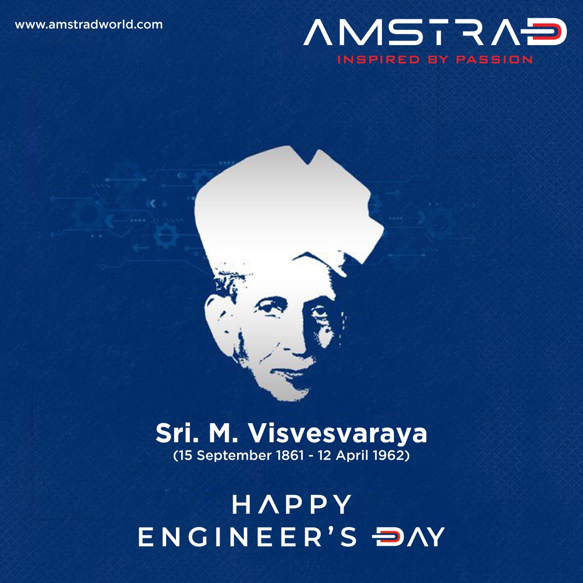 Amstrad_India's tweet photo. Salutations to the Nation Builders. Happy Engineer's Day!
#Amstrad #AirConditioners #DrAc #OfficialAndroid4KLEDTV #WashingMachine #Dishwasher https://t.co/UooTCMeY4x