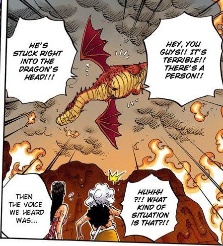 My GOD the foreshadowing is all there. Kinemon was strongly stuck to a dragon (Kaido) and LUFFY pulled him out, freeing him, and THEN GETS STUCK ONTO LUFFY HIMSELF AFTER  GODAAAA I always wondered what that part was for but he was TEASING US!