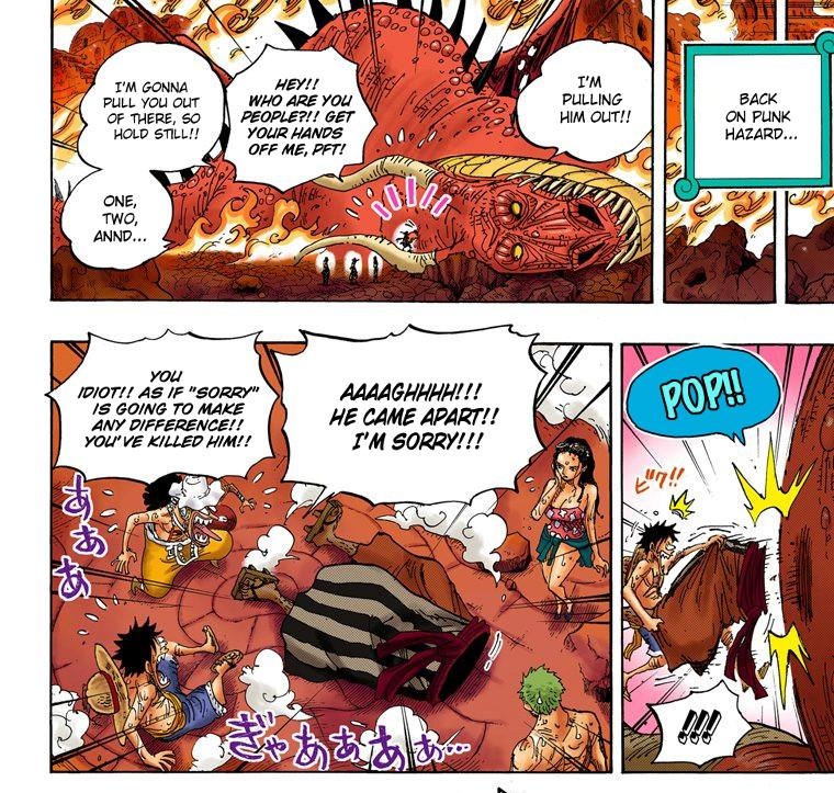 My GOD the foreshadowing is all there. Kinemon was strongly stuck to a dragon (Kaido) and LUFFY pulled him out, freeing him, and THEN GETS STUCK ONTO LUFFY HIMSELF AFTER  GODAAAA I always wondered what that part was for but he was TEASING US!