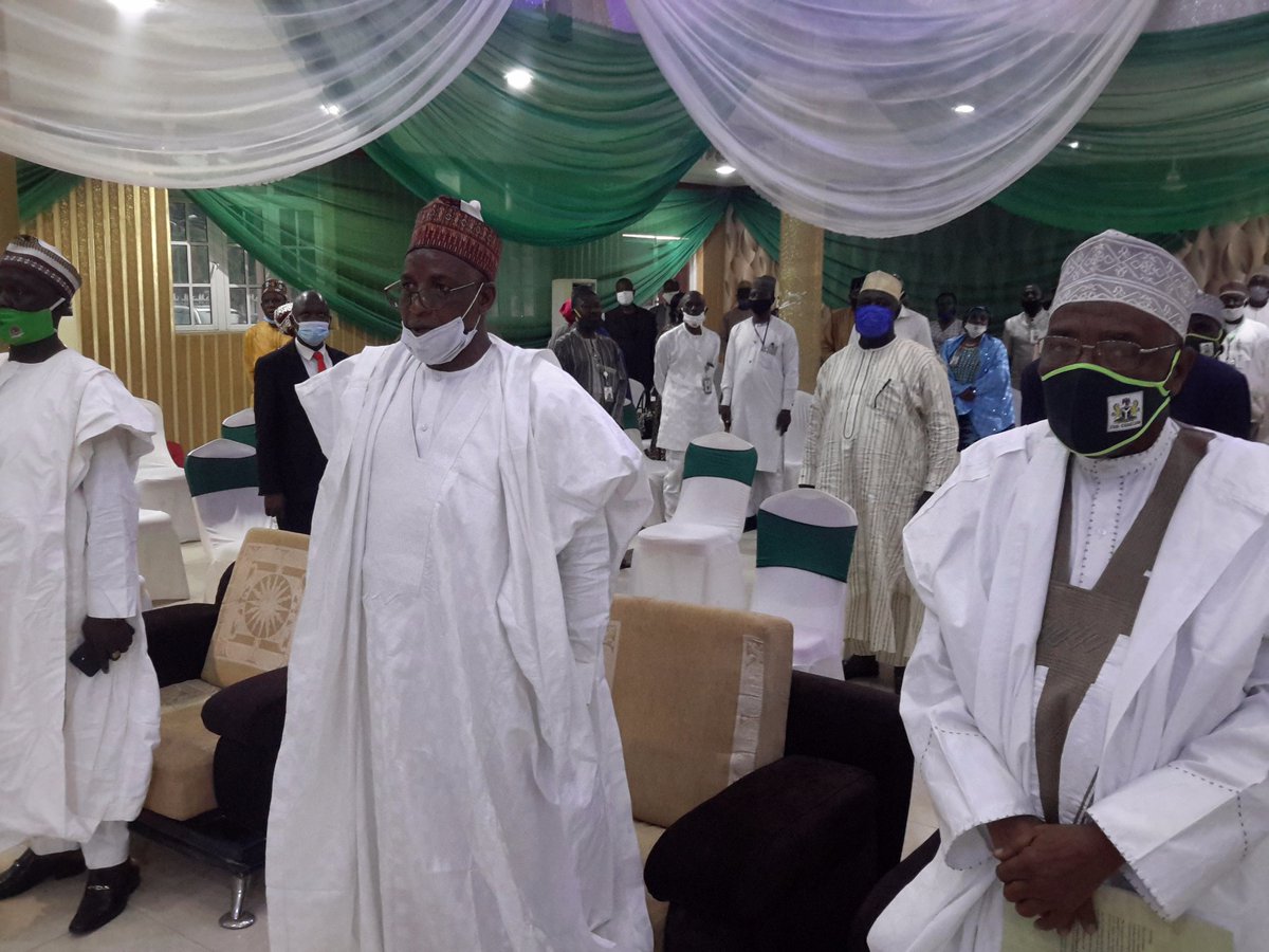 LgAuditors's tweet photo. The @GovKaduna represented by the  Hon. Commissioner  Ministry of finance Alh. Bashir Saidu along with Hon. Com of lg. Acct general  and other senior go standing for  the  National  anthem . @elrufai @MuyiwaAdekeye @Dattijo @JafaruSani3 . https://t.co/7LwY2bN2Pb