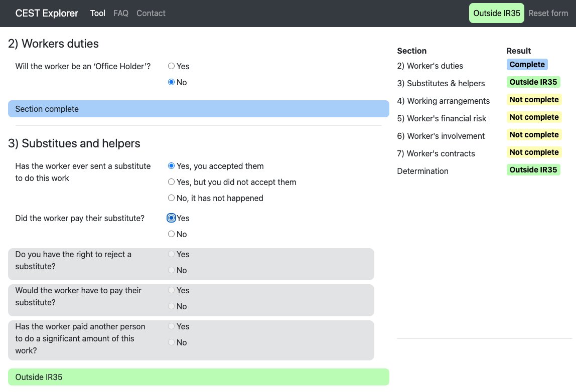 CestExplorer's tweet image. Feel free to have a go with our alternative to HMRCs CEST tool #IR35