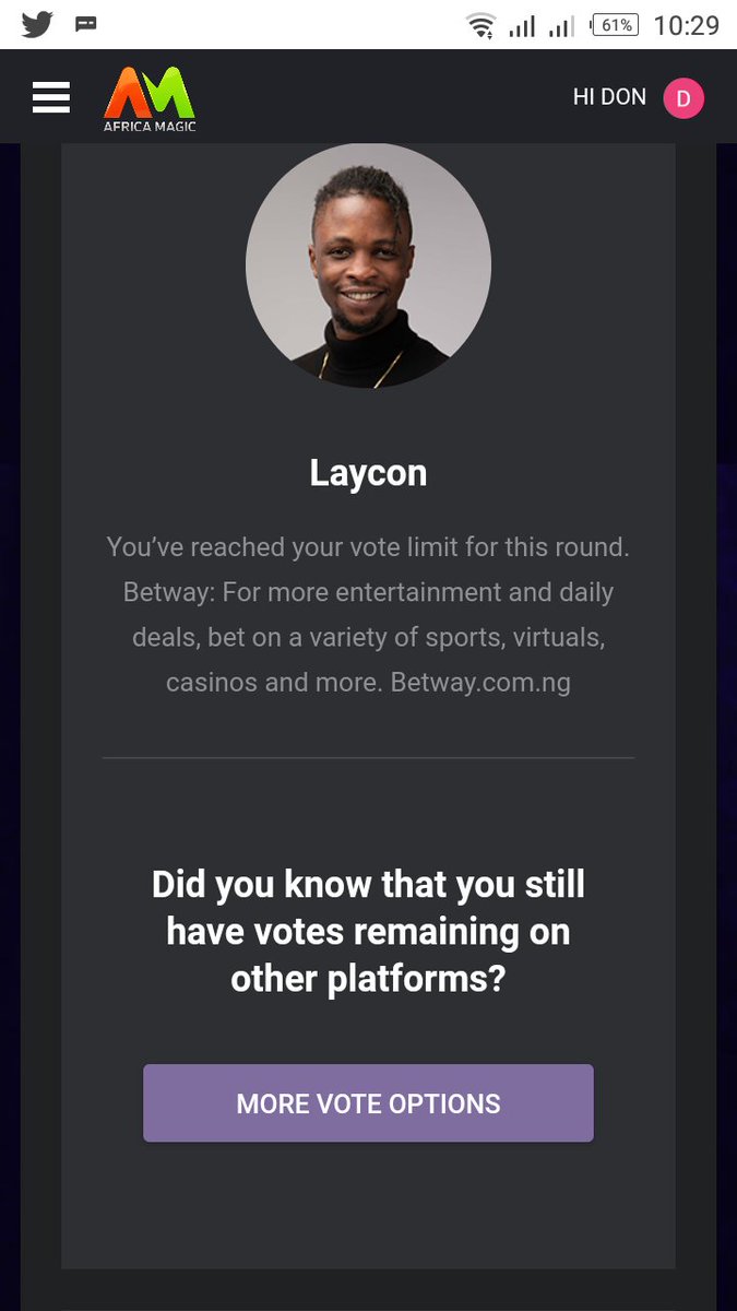 Infillinglove's tweet photo. Please let's vote Laycon to final #VOTELayconToFinal https://t.co/dagcjTmt8R
