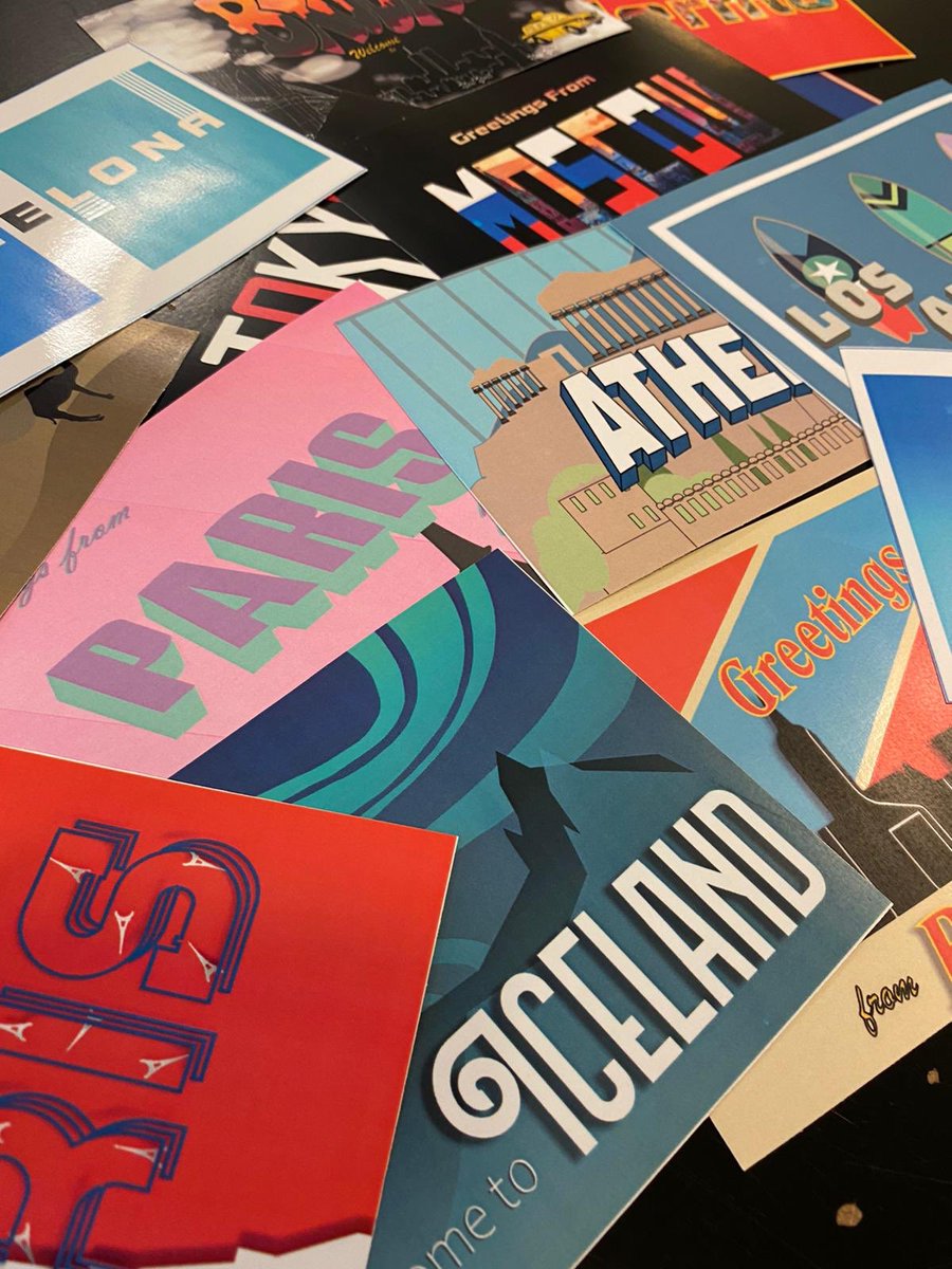 Some postcards designed by our Graphic Communication pupils...