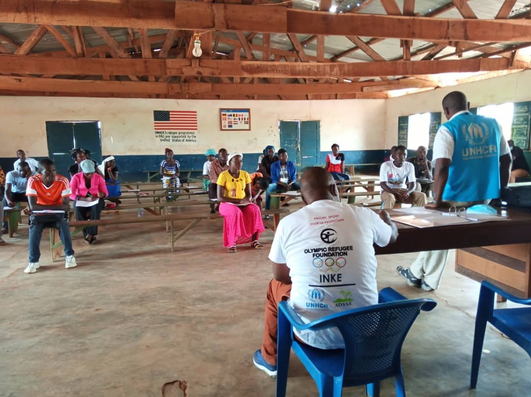 GalibwaArnold's tweet photo. Last week, 75 young athletes living in and around the refugee #camps of Inke, Bili and Boyabu in #DRC were trained as sensitizers on the theme of Youth and the Covid-19 risk communication strategies. #SportForProtection #Youth #ORF #Refugees https://t.co/QRt6nkwdAN