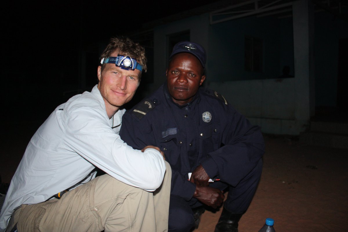 Dinner with the police at Soma Cuanza, the night before we actually start paddling!