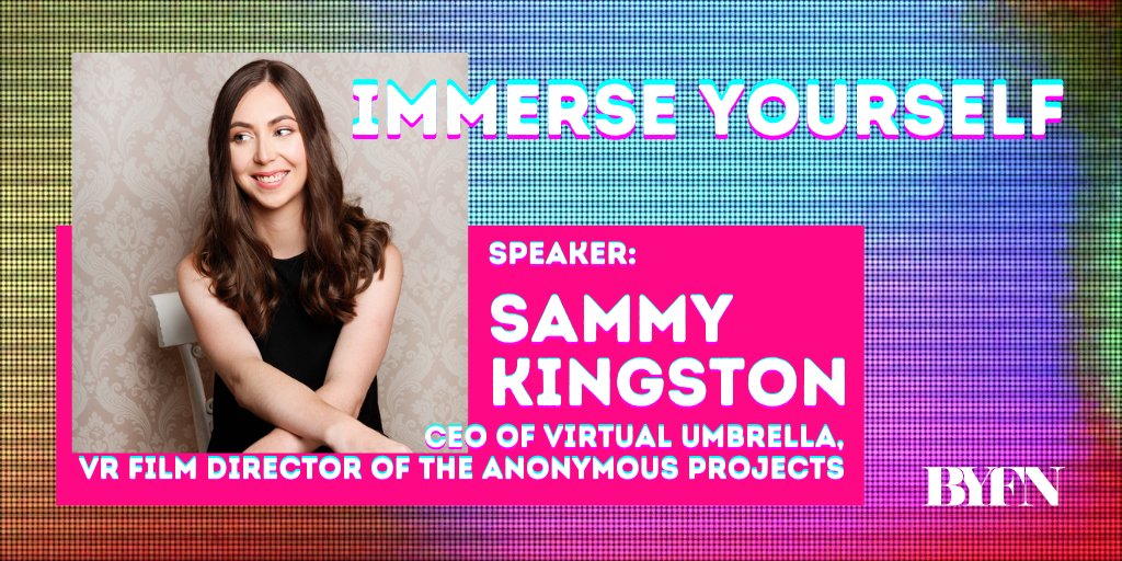 Speaker announcement 📢📢📢
<a href="/VirtualUmbrella/">Virtual Umbrella</a> CEO Sammy Kingston <a href="/K_Samantha1/">Samantha Kingston 🦕</a> will be speaking about choosing VR as a medium to tell a personal story, following her VR film <a href="/AnonymousChairs/">The Anonymous Project</a> which was selected for Raindance 2019
Register : eventbrite.co.uk/e/immerse-your…