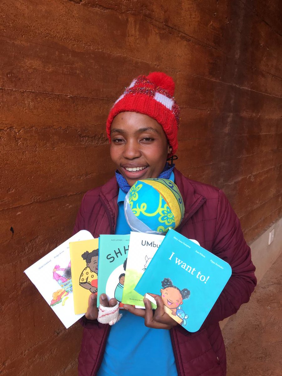 iThembaProjects's tweet photo. "My daughter is only 9 months but I read to her over lockdown + I'm excited to get new books now! I hope she will grow up with curiosity to learn!"- a mum we partner with in our home-based ECD programme. Thanks to @bookdash + our partners for getting these books to babies! https://t.co/JxxP5BPm7r
