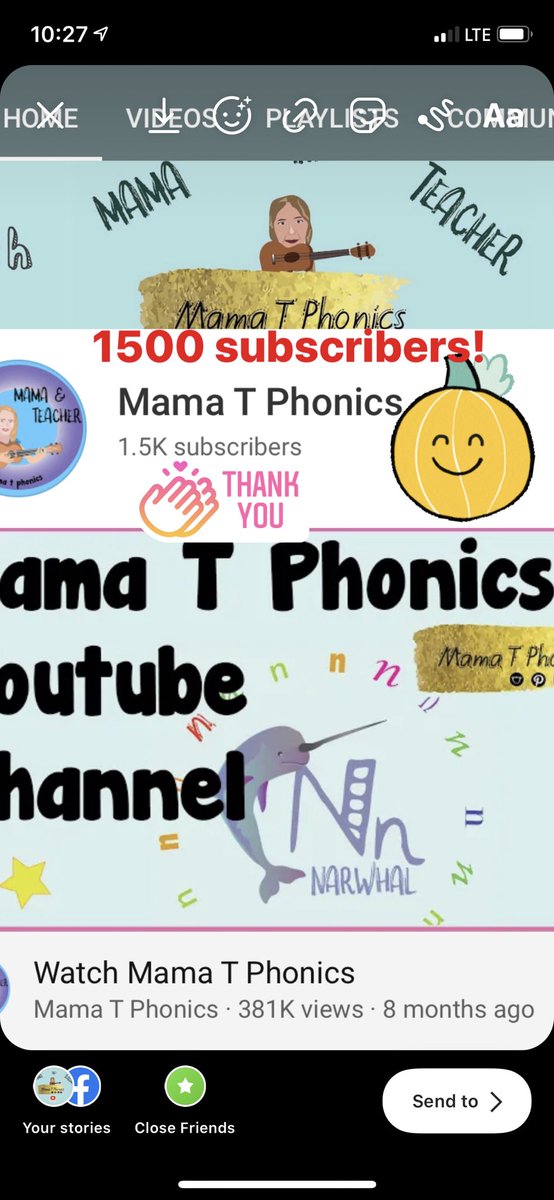 mamatphonics's tweet photo. Thank you everyone, I’ve reached 1500 subscribers. You can subscribe here https://t.co/mouYxhf403 for free weekly phonics lessons! #1500subs #kidsyoutuber #youtuber #phonics #kindergarten #eyfs #primary1 #literacy #learntoread https://t.co/yAV6fY0yWf