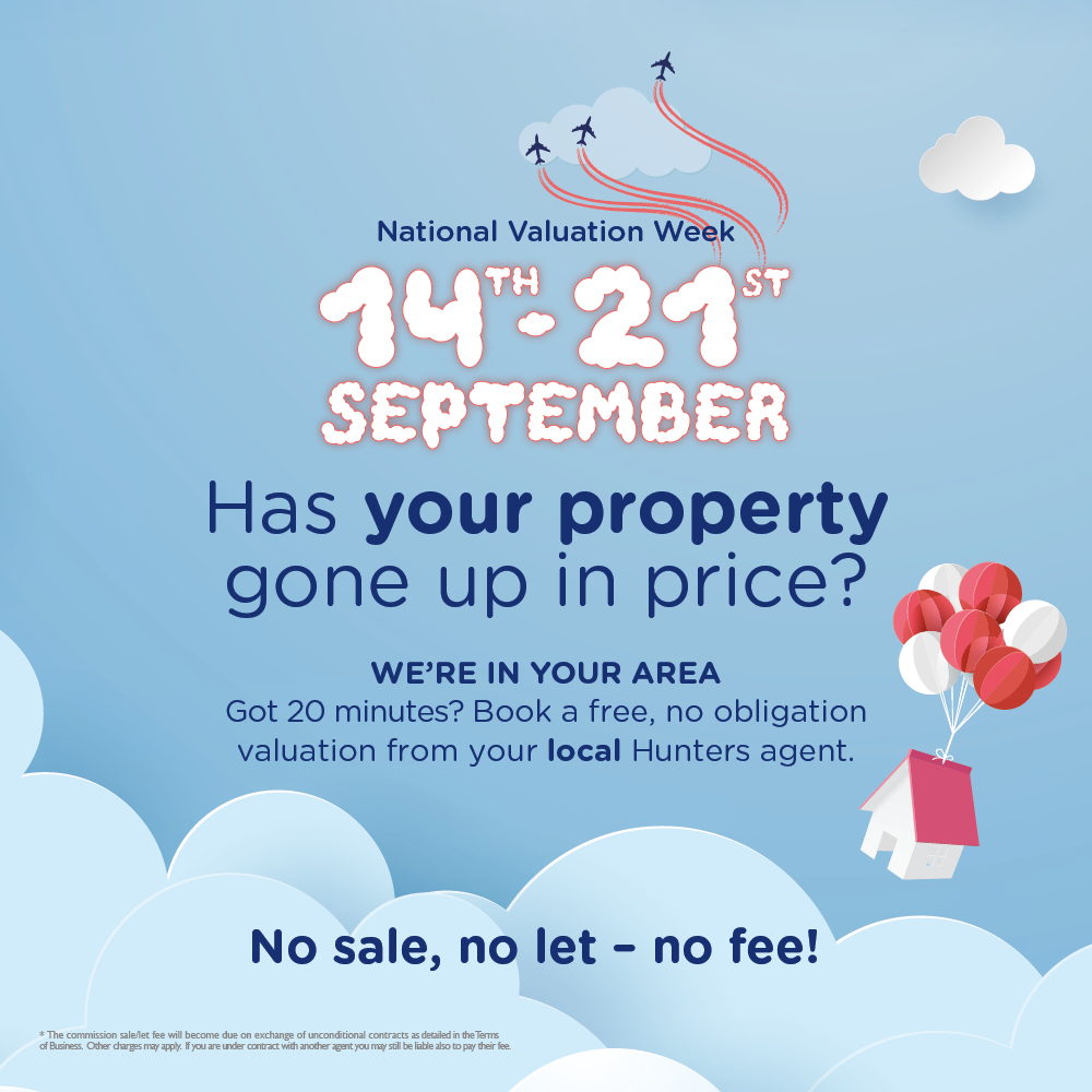 Our National Valuation Week is here!

Do you know the value of your property? Contact us this week to book a #free, 20 minute, no obligation #valuation either face to face or #virtually – the choice is yours.Relieved face

Book an appointment here: bit.ly/2FyzQmT
