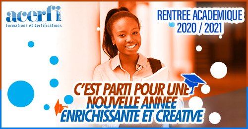 AcerfiFormation's tweet photo. 🎊#RENTRÉE_ACADÉMIQUE chez #AcerfiFormation 🎊
Octobre approche et vous n’avez toujours pas trouvé votre formation pour la rentrée🤔? pas de panique❗️
#Acerfi lance sa #rentrée_académique et de nombreuses formations sont accessibles dans les filières👇👇
https://t.co/EyzzY0yjze https://t.co/9aAAq2oNLD