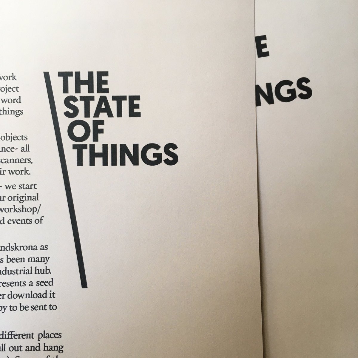 Very proud to announce the launch of our latest project -Winner of the Landskrona Foto 2020 Open Call- ‘The State of Things’: Tune in to Landskrona Foto FB this evening for the virtual launch, and hear directly from the artists about their projects. #LandskronaFotofestival