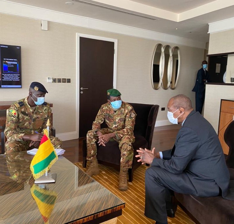 alphacondepresi's tweet photo. #Diplomatie J'ai reçu ce matin le colonel Assimi Goïta, président du CNSP. Nos discussions ont essentiellement porté sur la stabilité du Mali et le retour d'une paix définitive sur tout le territoire de ce pays frère. La Guinée est aux côtés du peuple malien. https://t.co/RwsRwlIQfn