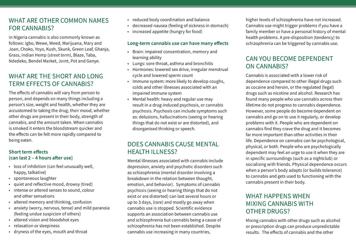 charisorg's tweet photo. Facts about #Cannabis. #DPTC #EU #UNODC #UNDP #NigerianGovernment #PlateauState
#JosNorth #JosSouth #SensitizationOnDrugUse #SupportDontPunish #LetsReduceStigma #CharisHealthcare https://t.co/sSPvyssgbe