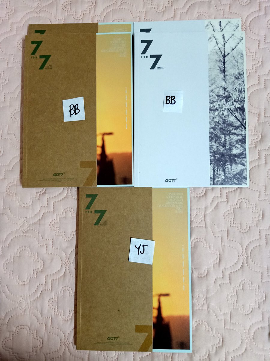 GOT7 7for7 ALBUMS [PB+CD] | PH GO : ON HANDSP295.00ea, all in + LSFin BB 2golden & 2starry, YJ goldenReady to ship next Sunday/Monday!First to fill-up the form basis!with store freebies!DOP: 7 days after order