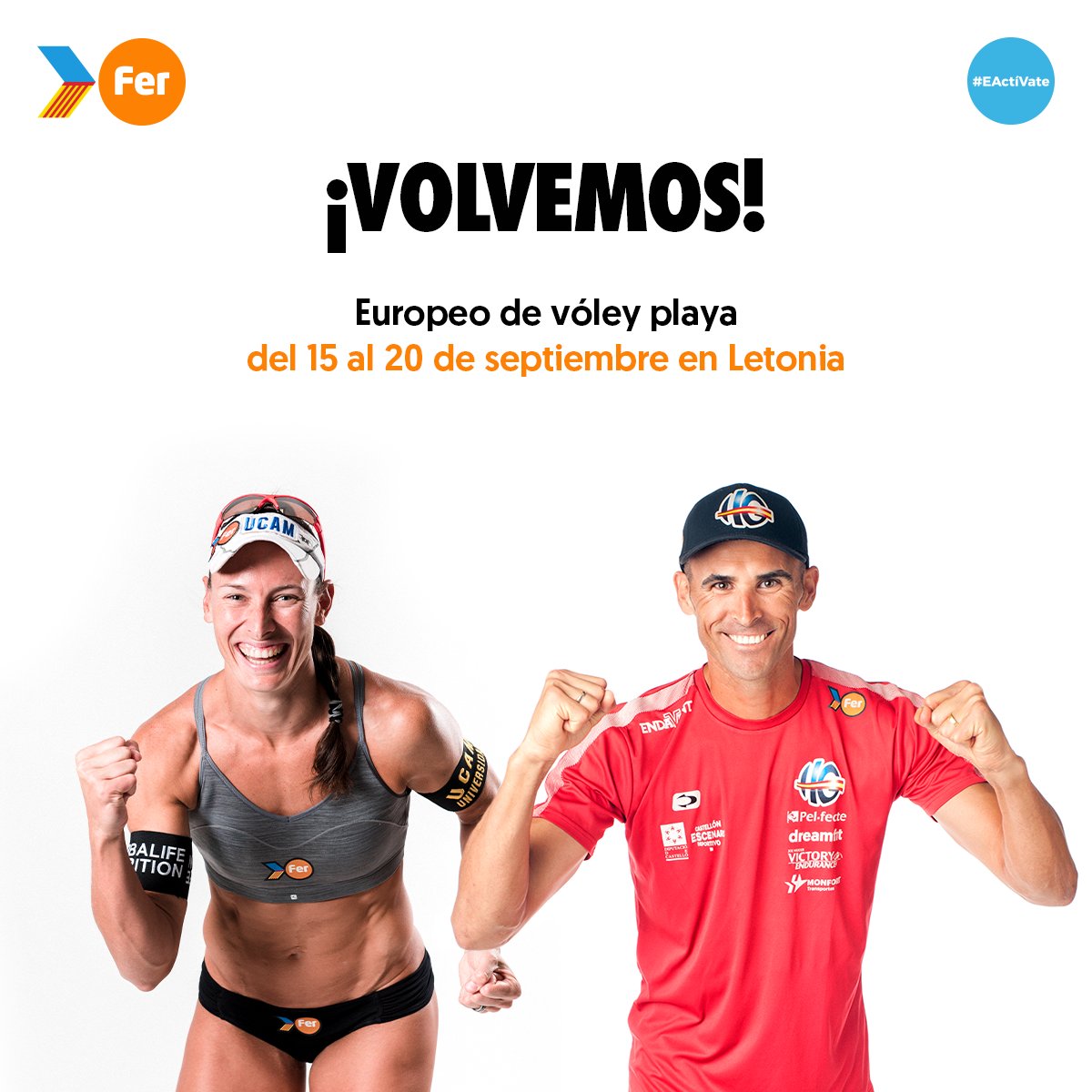 ProyectoFER's tweet image. 🔙 ¡Volvemos a una cita continental!

🏐 Ahora mismo, @VP_Lili_Elsa empieza su andadura en el Europeo de Letonia.

🔜 Mañana, turno para @Herrera_Gavira

#EActíVate #EsPotFER