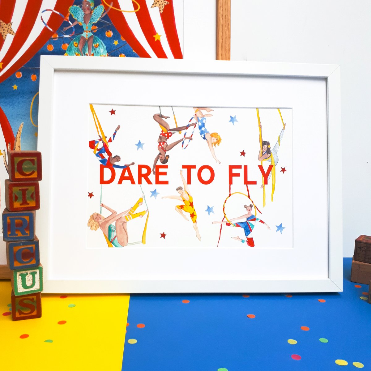 Awesome_Mama_'s tweet image. It&apos;s birthday season! Need a special print for an awesome kid? Here&apos;s one to inspire the slightly older small people in your life awesomemamaillustration.com/prints/daretof…   #kidswallart #printsforkids #artforkids #circustheme