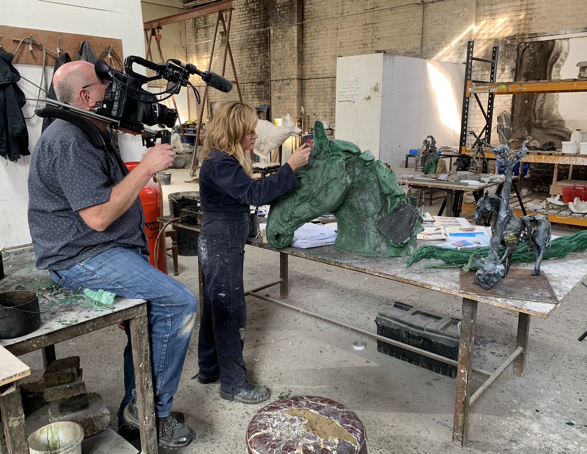 Great day spent filming at Castle Fine Arts Foundry in Liverpool yesterday with British sculptor Emma Rodgers. Long way to go but really excited about this film! 🎬 
<a href="/emmarodgersart/">Emma Rodgers</a> #emmarodgers #sculptor #castlefineartsfoundry #blackmoregallery #liverpool #film